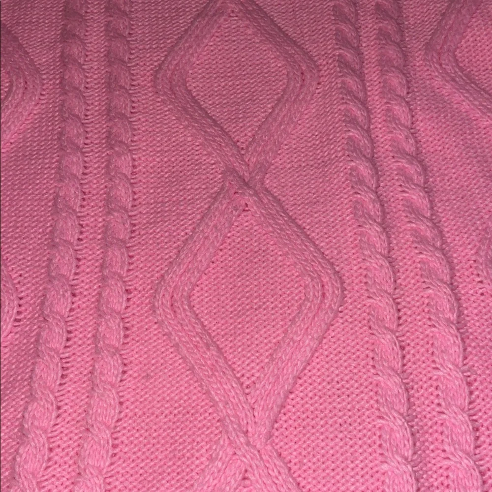 New Edikted Pink Cable Knit Top Sweater Fall Soft Small Medium New York LA shop - Picture 4 of 4